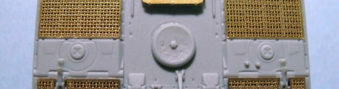 After deck view showing photoetch grills