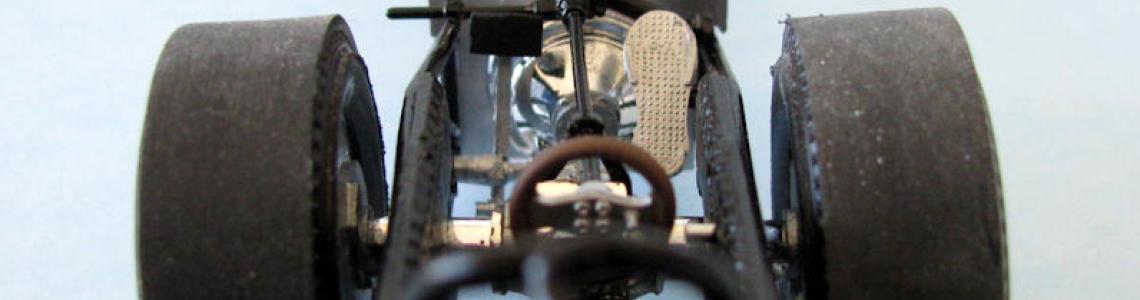 Dragster driver view