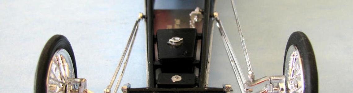 Dragster front with lower body panel