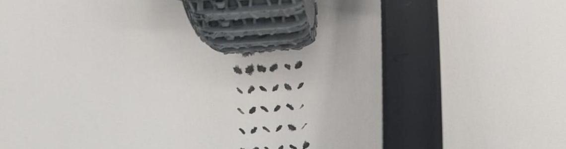 Track Roller with Tiger I Roller installed showing sample tracks (paint)