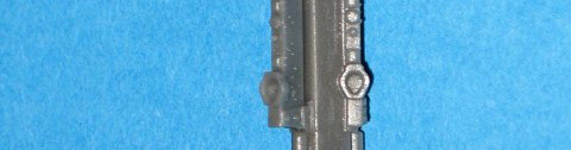 Close-up of BRU-42, attached at bottom is casting plug.
