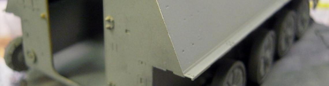 Vehicle rear in work