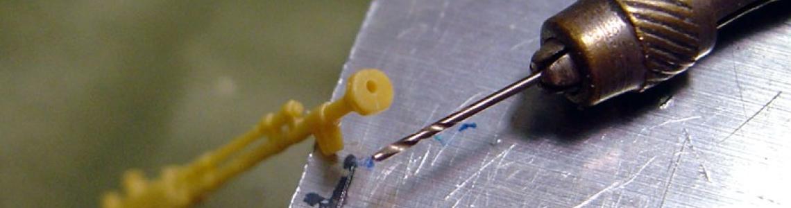 Drilling out machine gun barrel