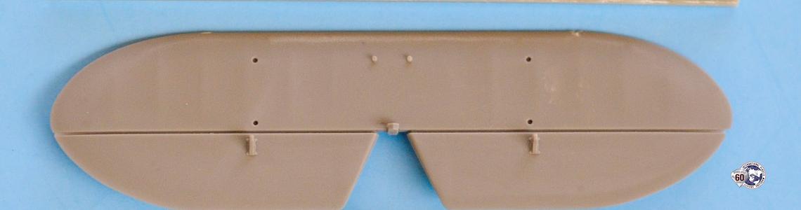 Kit part (middle) as compared to Aires parts (top and bottom)