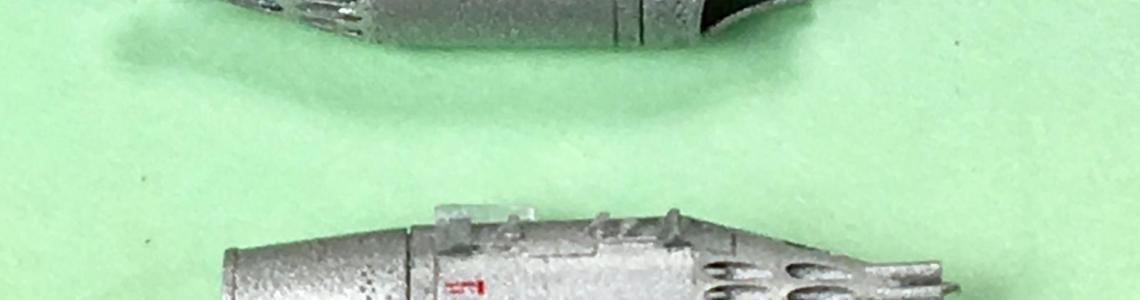 Completed rocket pods