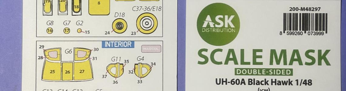 AK Scale Mask for 1/48 UH-60A
