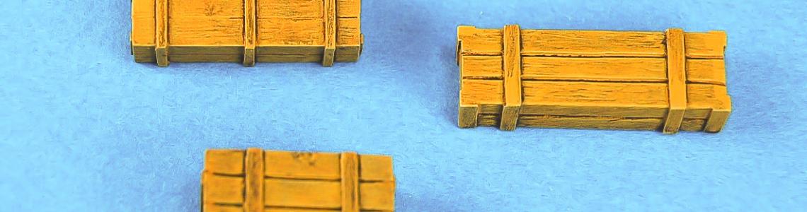 1/35 scale Wooden Crates - Painted