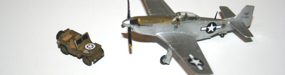 Jeep alongside a F-6 (not a P-51, as witnessed by the camera ports)