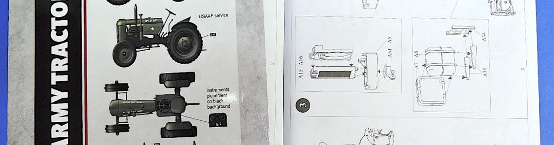 Kit instructions and illustrations showing appropriate locations for markings