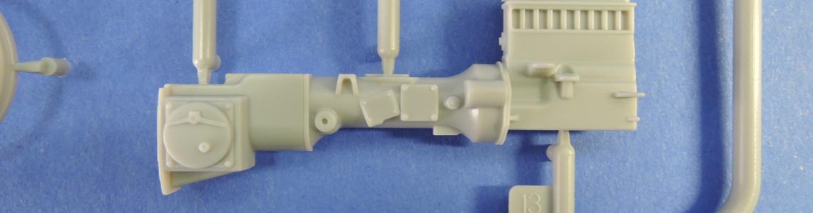 Close-up image showing the kit's high part detail