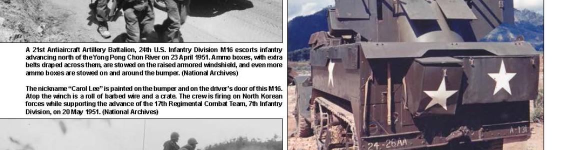 Page 74: Half tracks in use in the Korean Conflict