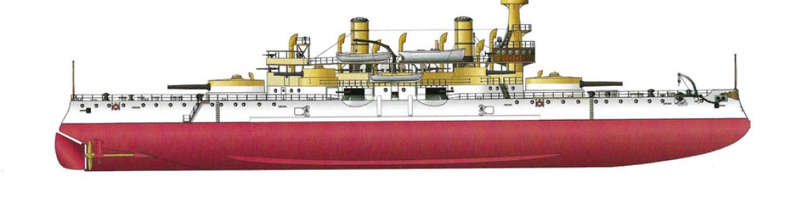 USS Indiana Illustration