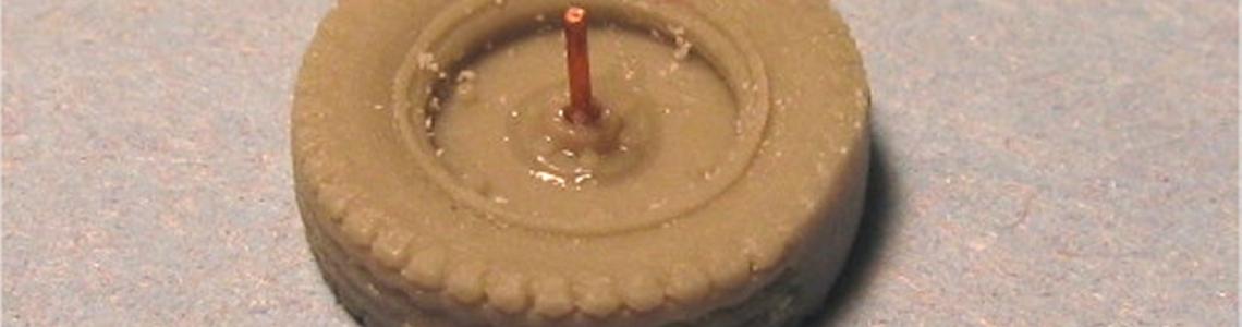 wheel with added wire