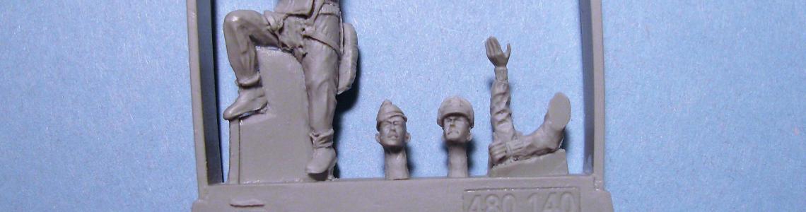 Parts on resin block