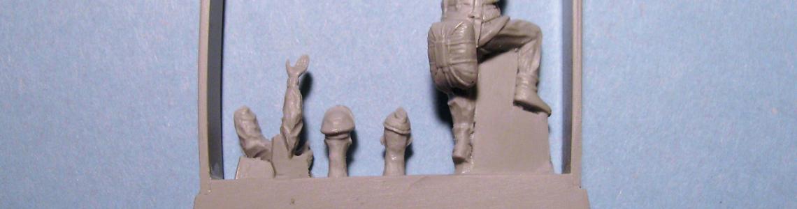 Parts on resin block - opposite