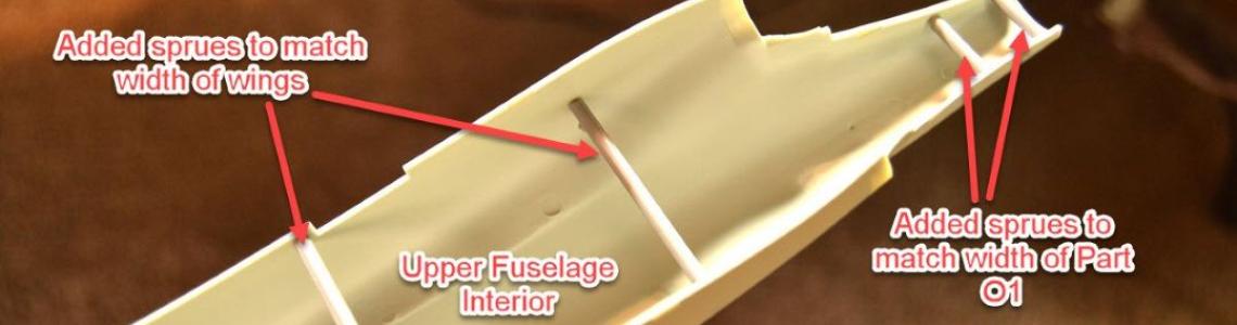 Fuselage with Sprues Added