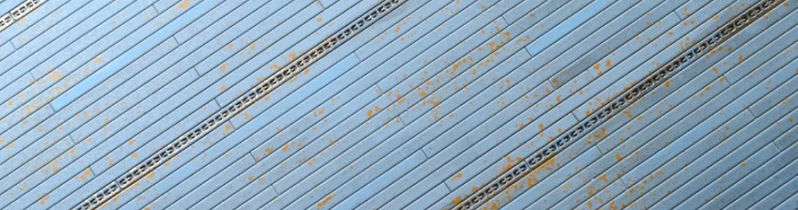 Closeup finished deck