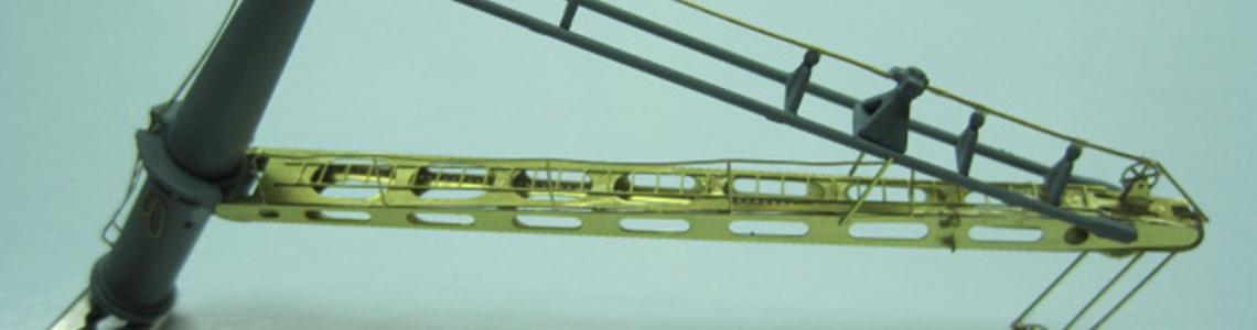 Close-up of the main crane.