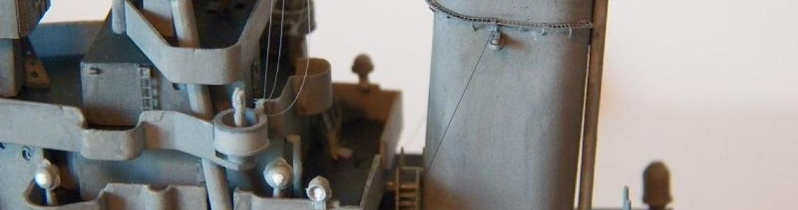 Superstructure and funnel detail