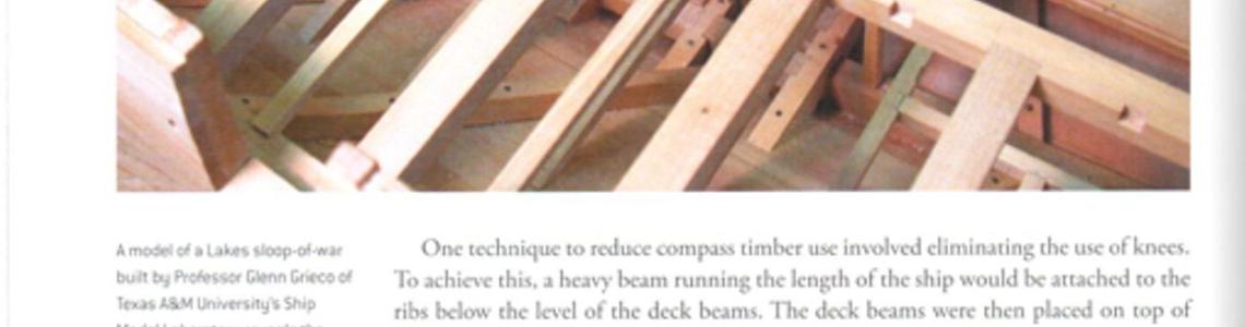 Example of ship construction using a model