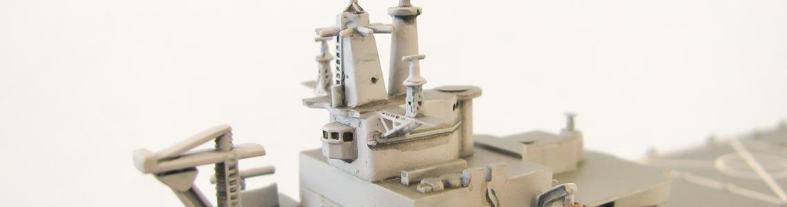 Finished Model - Aft Bridge Closeup