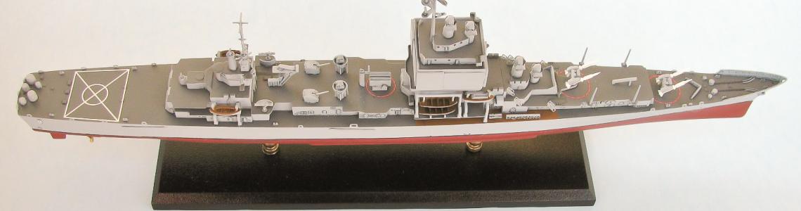 Finished Model - Starboard Deck/Side View