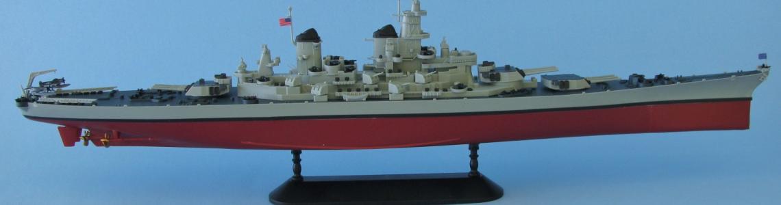 Starboard side view of Missouri