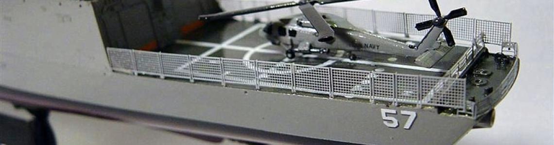 Completed model portside aft