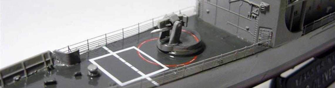 Completed model missile launcher