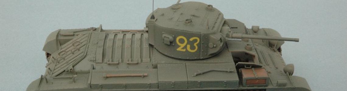 Starboard side view of completed model