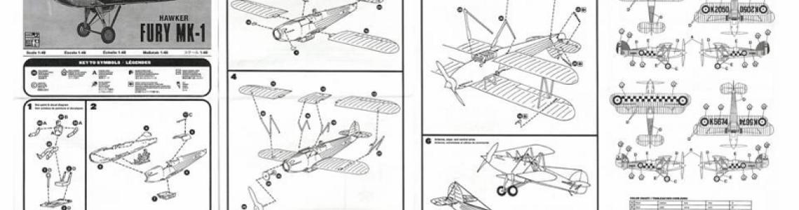 New Hawker Fury instructions
