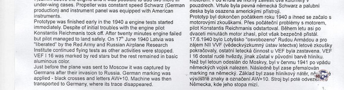 Instructions and history