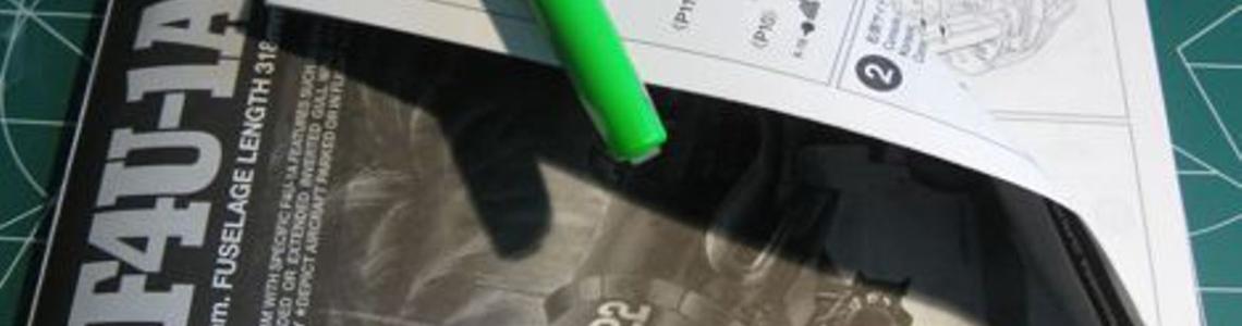 The instructions were much more dog-eared, worn, and colorful when I was done.