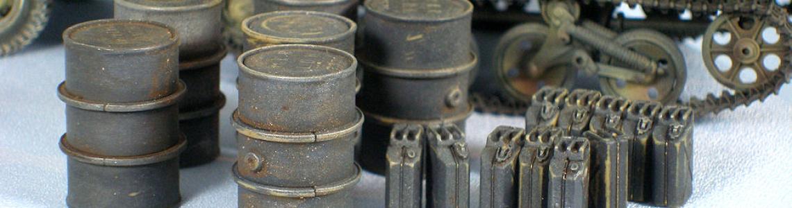 WWII Hungarian 20L Jerry Can & 200L Fuel Drum Set | IPMS/USA