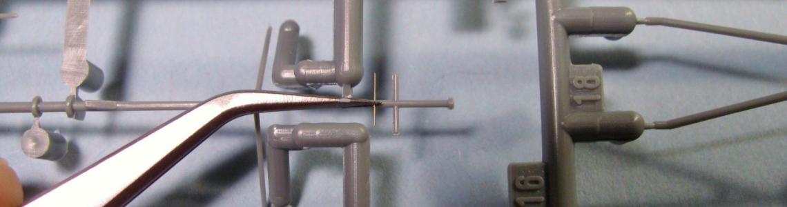 Comparison to plastic - kit-supplied - detail.