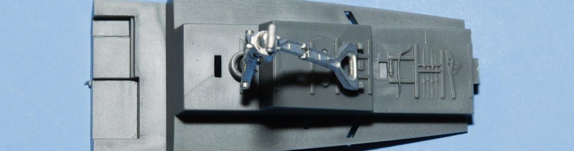 Nose Gear Retraction Strut installed SAC 1