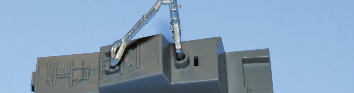 Nose Gear Retraction Strut installed SAC 2